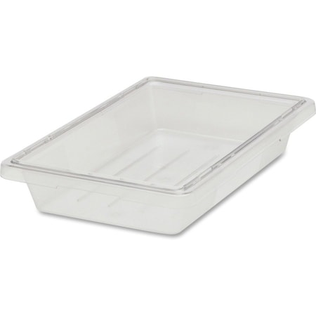 Rubbermaid Commercial Food Box, No Lid, Poly, 5 Gallon, 18"x12"x9", 6PK, Clear RCP3304CLECT